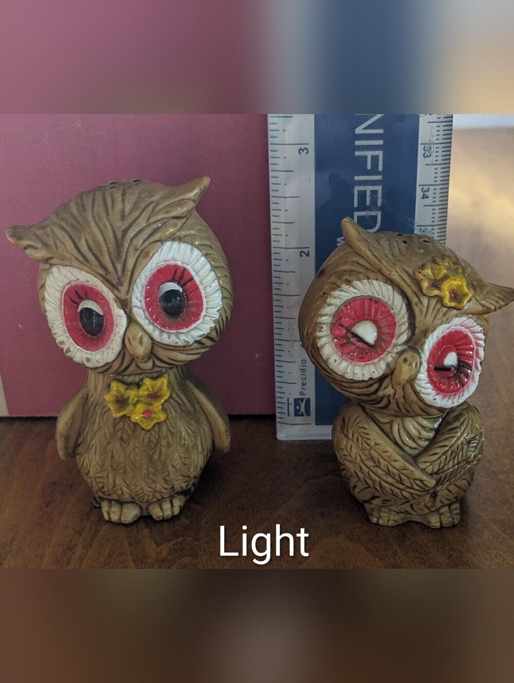 🦉 Vintage Hong Kong Owl Salt And Pepper Shakers